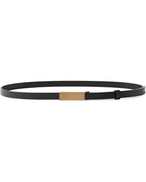 KHAITE Logo Detailed Belt - White