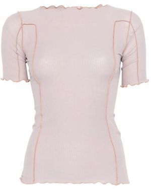 Baserange Short-Sleeved T-Shirt - Pink