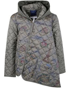 Comme des Garçons Hooded Quilted Jacket - Grey