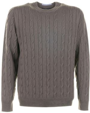 Peserico Crew Neck Sweater - Gray