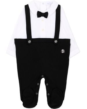 Roberto Cavalli Bow Tie Collared Onesie - Black