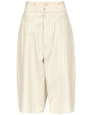 Maison Margiela Striped Shorts - White