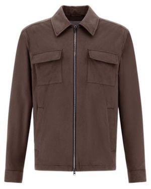 Herno Resort Overshirt - Brown