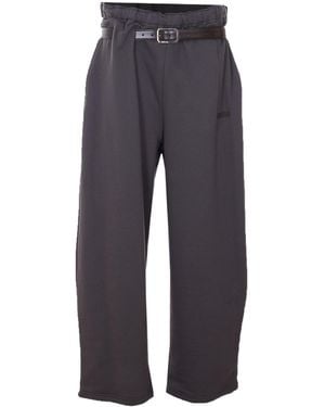 Magliano Belted Loose Track Trousers - Blue