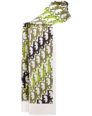 Dior Homme Oblique Scarf - White