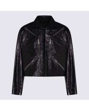 Rick Owens Textured Zip-Detail Jacket - Black