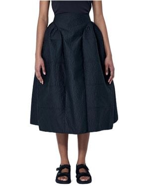 Cecilie Bahnsen Pleated Midi Skirt - Blue