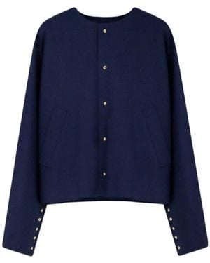 Celine Long-Sleeved Casual Jacket - Blue