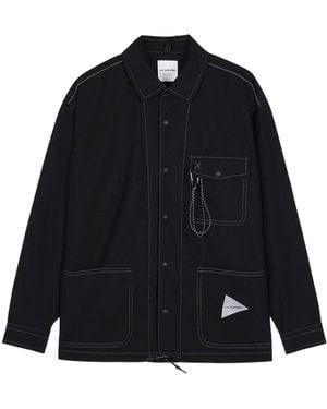 and wander Long-Sleeved Jacket - Blue