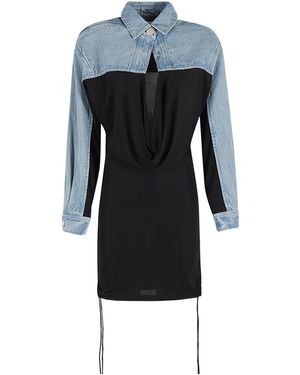 Christopher Esber Drape Detail Dress - Blue