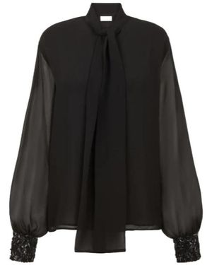 P.A.R.O.S.H. Embellished Blouse - Black
