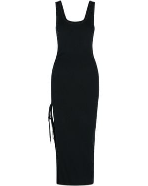MICHAEL Michael Kors Stretch Ruched Tank Dress - Black