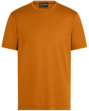 ZEGNA Ochre Vellus Aureum T-Shirt - Orange
