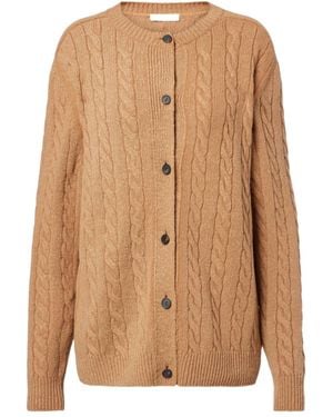 The Row Long Sleeve Cardigan - Brown