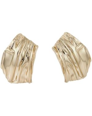 Ferragamo Asymmetric Draped Earring - Metallic