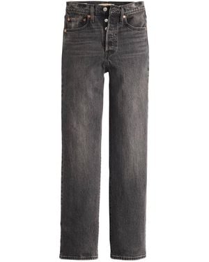 Levi's Ribcage Straight Full Length Jeans - Gray