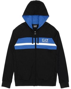 Emporio Armani Spliced Logo Sports Jacket - Blue
