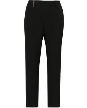Peserico Cropped Trousers - Black