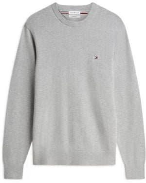 Tommy Hilfiger Crewneck Logo Sweater - Gray