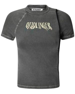 OTTOLINGER Logo-Print T-Shirt - Gray