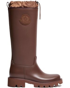 Moncler Kickstream Rain Boots - Brown
