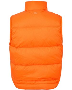Lacoste Lightweight Quilted Gilet - Orange