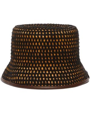 Max Mara Logo Plaque Bucket Hat - Brown