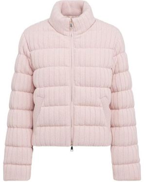 Moncler Down Cardigan Jacket - Pink