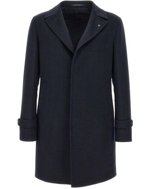 Tagliatore Thomas Single-Breasted Coat - Blue