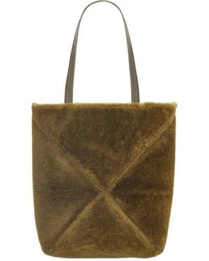 Loewe Puzzle Fold Medium Tote Bag - Natural