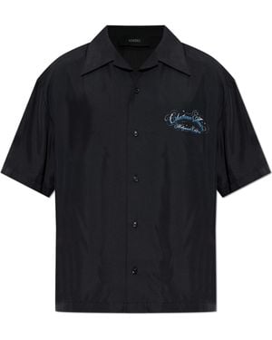 Amiri Logo Camp Shirt - Black