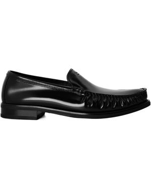 Prada Logo Loafers - Black