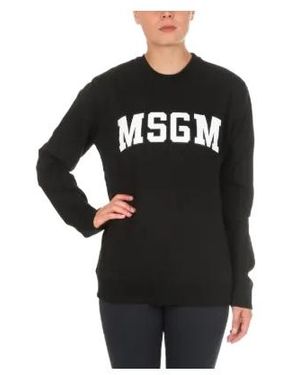 MSGM Logo Patch Sweater - Black