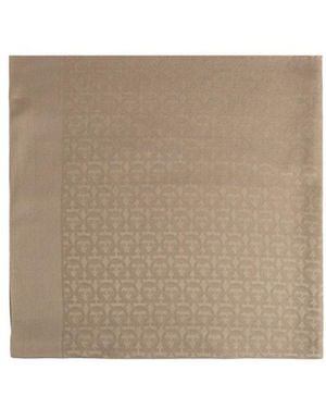 Ferragamo Fringed Scarf - Natural
