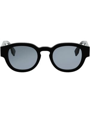 Fendi Eyewear Round Frame Sunglasses - White