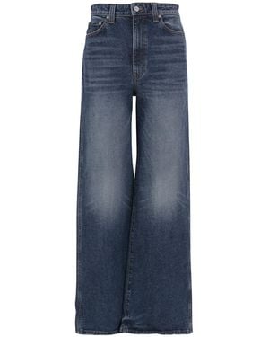 KHAITE Wide-Leg Whiskered Jeans - Blue