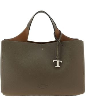 Tod's Letter-Print Shoulder Bag - Green