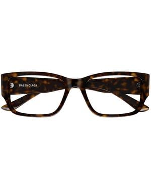 Balenciaga Eyewear Rectangle Frame Glasses - Multicolour