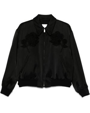 Jil Sander Duchess-Satin Jacket - Black