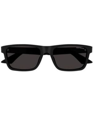 Montblanc Eyewear Rectangle Frame Sunglasses - Black