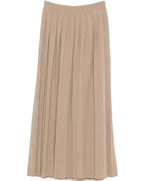 Lisa Yang Pleated Skirt - Natural