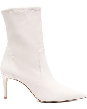 Stuart Weitzman Pointed High-Heeled Boots - White