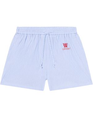 Off-White c/o Virgil Abloh Striped Shorts - Blue