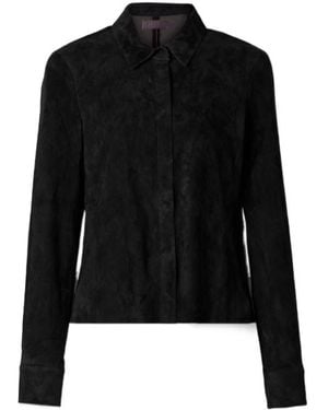 Stouls Suede Shirt - Black