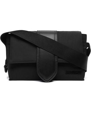 Jacquemus Logo Detailed Mini Messenger Bag - Black