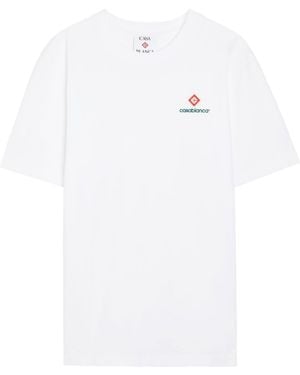 CASABLANCA Logo Short-Sleeve T-Shirt - White
