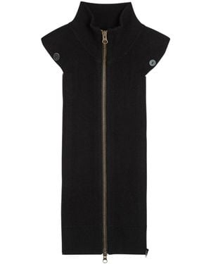 Veronica Beard Uptown Dickey Wool And Cashmere-Blend Jacket Insert - Black