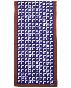 Miu Miu Printed Scarf - Blue