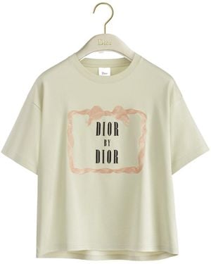 Dior Book Cover Oversized Cropped T-Shirt - White