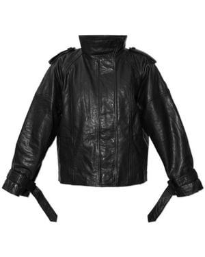 AllSaints Serne Leather Jacket - Black